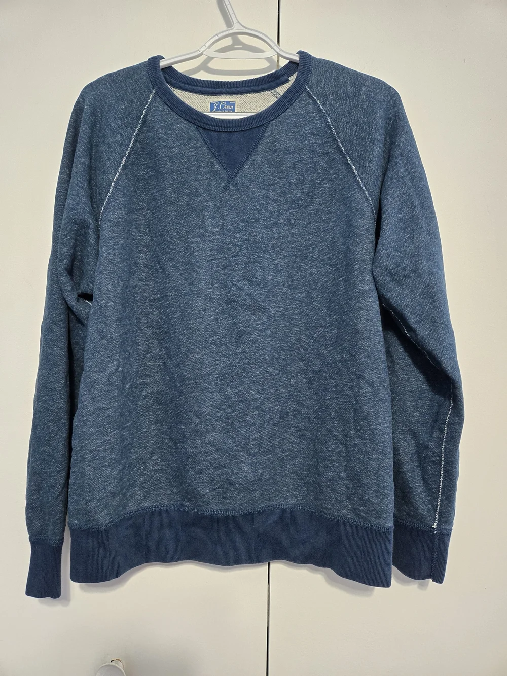 J.Crew‎ Vintage Fleece Sweatshirt Blue Crewneck Pullover Medium